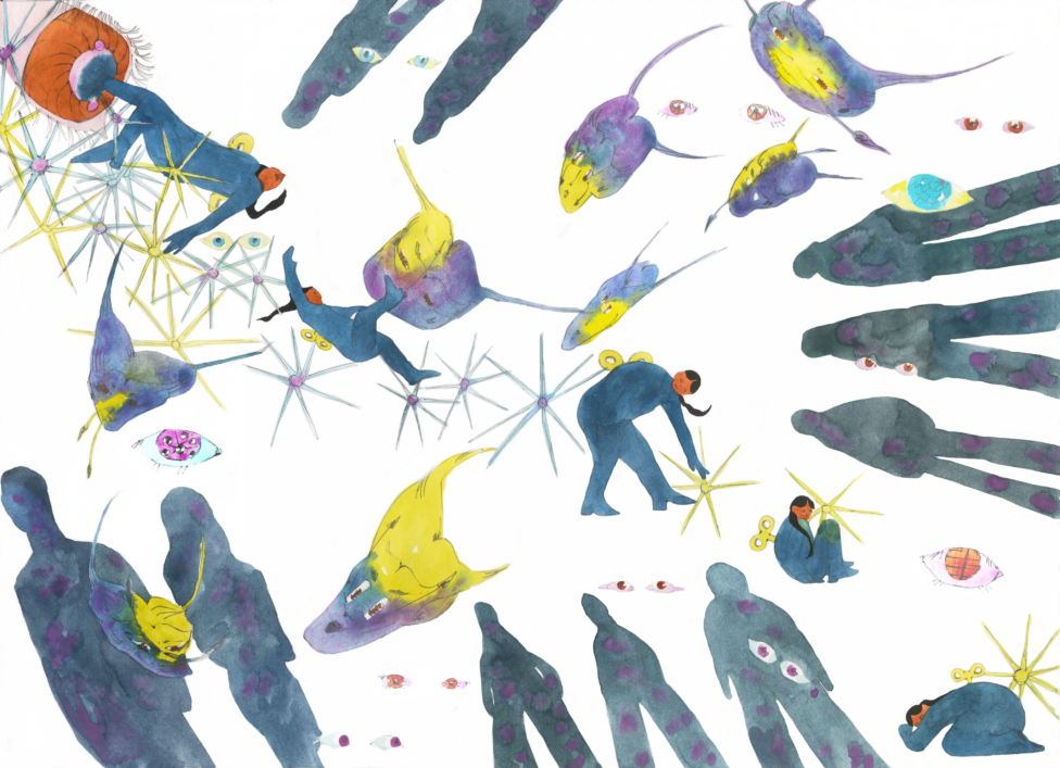 Illustration from Being Work by Eileen Wolf Echikson.