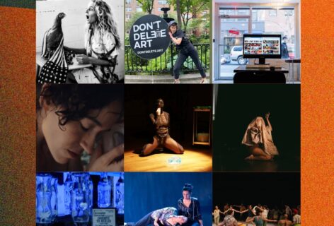 A collage of 9 photos of undoxx programming.