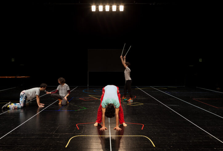 Ana Rita Teodoro, Clarissa Sacchelli, Daniel Pizamiglio, Filipe Pereira, João dos Santos Martins and Sabine Macher in Continued Project, Culturgest, Lisbon, 2015. Photos: José Carlos Duarte.